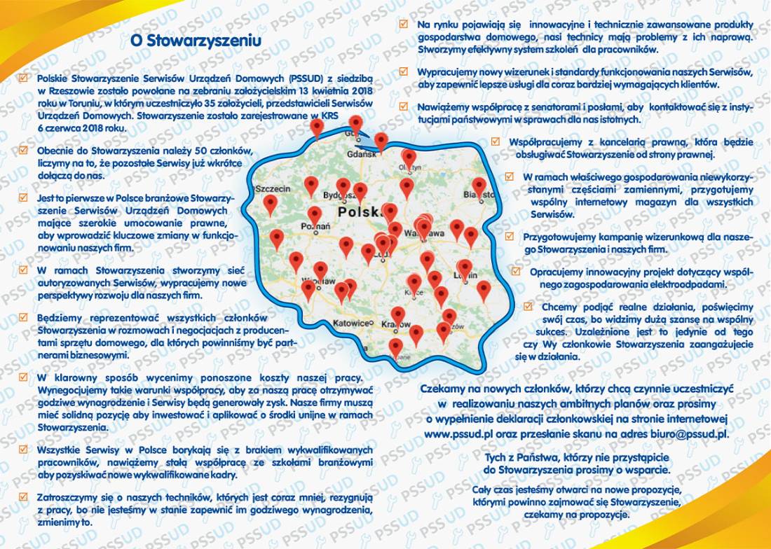 ulotka z mapą